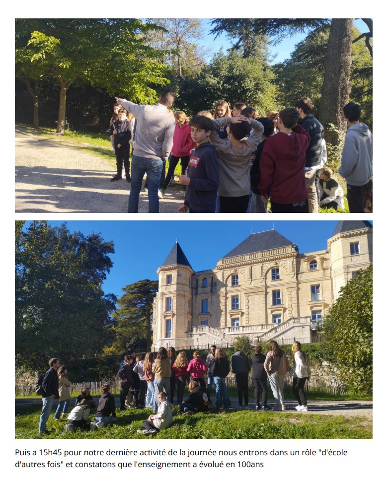Sortie au château de la Busine